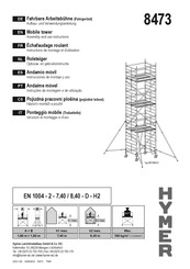 hymer 8473 Instructions De Montage Et D'utilisation