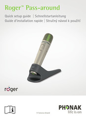 Phonak Roger Pass-around Guide D'installation Rapide