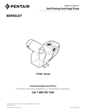 Pentair BERKELEY 20LTHH3 Notice D'utilisation