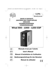 MetaSystem Whad 1000 ESP Manuel D'installation Et D'utilisation