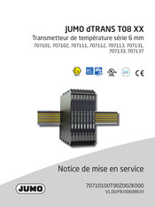 JUMO dTRANS T08 Serie Notice De Mise En Service