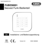 Abus Secvest FUBE50001 Instructions D'installation Et D'utilisation