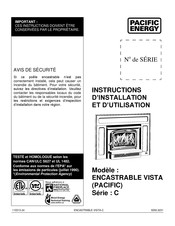 Pacific energy VISTA-C Instructions D'installation Et D'utilisation