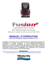 Waterite Fusion 2 Manuel D'opération