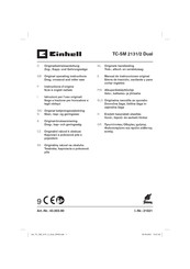 EINHELL TC-SM 2131/2 Dual Instructions D'origine