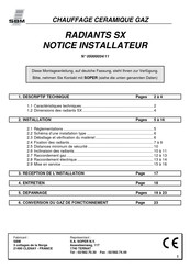 SBM B20 2SX Notice Installateur