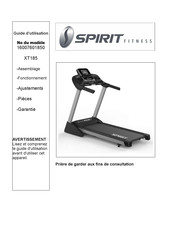 Spirit Fitness XT185 Guide D'utilisation