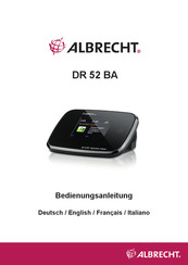 Albrecht DR 52 BA Guide D'utilisation