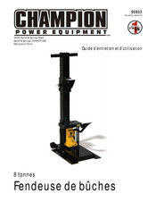 Champion Power Equipment 90803 Guide D'entretien Et D'utilisation