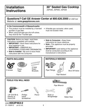 GE JGP326 Instructions D'installation