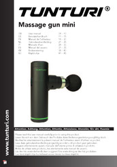 Tunturi Pistolet de massage mini 10567845 Mode D'emploi