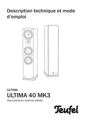 Teufel ULTIMA 40 MK3 Description Technique Et Mode D'emploi