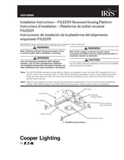 Eaton Cooper Lighting IRiS P3LED09 Instructions D'installation