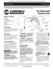 Campbell Hausfeld PL Serie Mode D'emploi