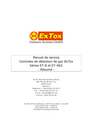 ExTox ET-8 Manuel De Service