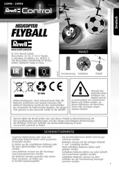 Revell Control HELICOPTER FLYBALL 24990 Mode D'emploi