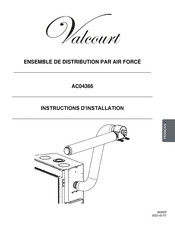 Valcourt AC04366 Instructions D'installation