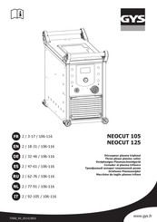 GYS NEOCUT 125 Mode D'emploi