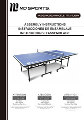 MD SPORTS TTT215 138M Serie Instructions D'assemblage