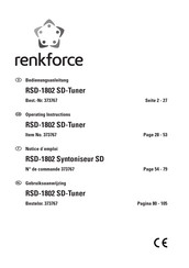 Renkforce RSD-1802 SD Mode D'emploi