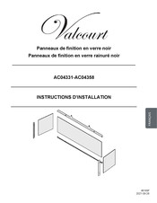 Valcourt AC04358 Instructions D'installation