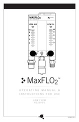 Maxtec MaxFLO2 LOW FLOW R223P01 Manuel D'utilisation Et Mode D'emploi