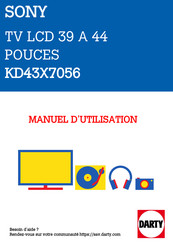 Sony BRAVIA KD-65X70 Série Manuel D'utilisation