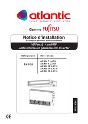 Atlantic Fujitsu ARXD 9 LATH Notice D'installation