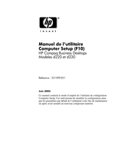 HP Compaq Business d230 Mode D'emploi