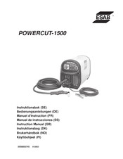 ESAB POWERCUT-1500 Manuel D'instructions