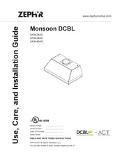 Zephyr Monsoon DCBL AK9434AS Guide D'utilisation, D'entretien Et D'installation