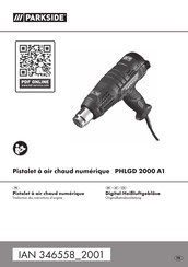 Parkside PHLGD 2000 A1 Traduction Des Instructions D'origine