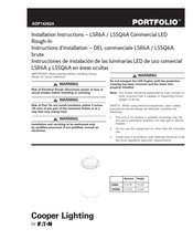 Eaton Cooper Lighting PORTFOLIO LSR6A Instructions D'installation