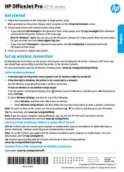 HP OfficeJet Pro 8210 Série Mode D'emploi