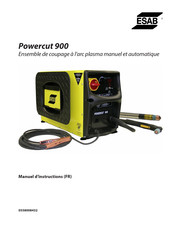 ESAB Powercut 900 Manuel D'instructions