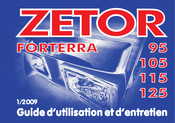 Zetor Forterra 115 Guide D'utilisation Et D'entretien