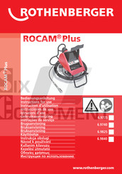 Rothenberger ROCAM Plus Instructions D'utilisation