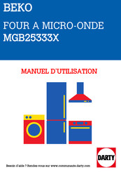 Beko MGB 25333 X Manuel D'instructions