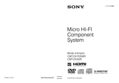 Sony CMT-DH50R Mode D'emploi
