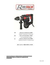 Ribimex 531039 Manuel D'instructions Et D'utilisation