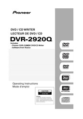 Pioneer DVR-2920Q Mode D'emploi