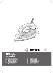 Bosch sensixx B4 TDA56 Serie Notice D'utilisation