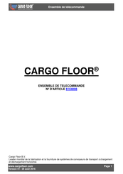 Cargo Floor 6104008 Mode D'emploi