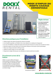 GEDA LIFT 250 COMFORT Mode D'emploi