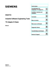 Siemens SIMATIC TS Adapter IE Basic Manuel