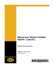 GSi CF1500H Manuel D'instructions