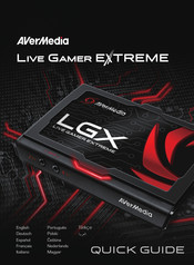 Avermedia Live Gamer EXTREME GC550 Guide Rapide