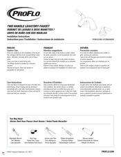 PROFLO PFWSC5260 Instructions Pour L'installation