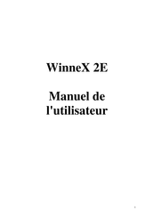 QDI WinneX 2E Manuel De L'utilisateur