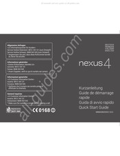 LG Nexus 4 Guide De Démarrage Rapide